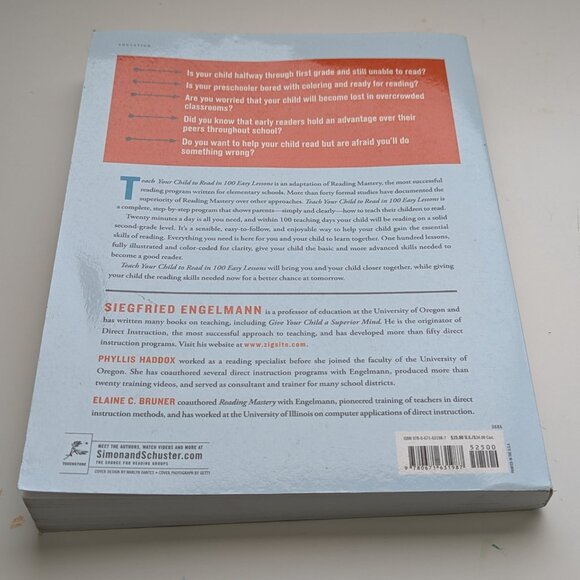 Teach Your Child to Read in 100 Easy Lessons Book – Engelmann - Picture 2 of 4